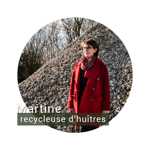 Martine, recycleuse d'hutres